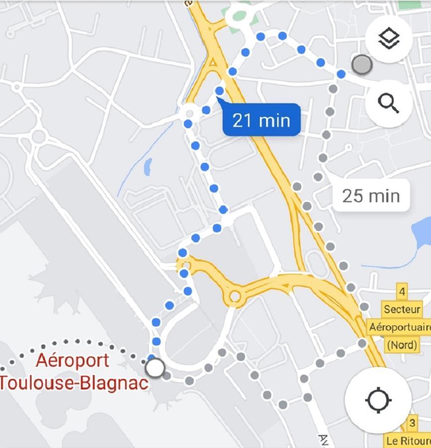 :) Spacieux T4 Aeroport, Ensoleille, Deco Soignee Blagnac Kültér fotó